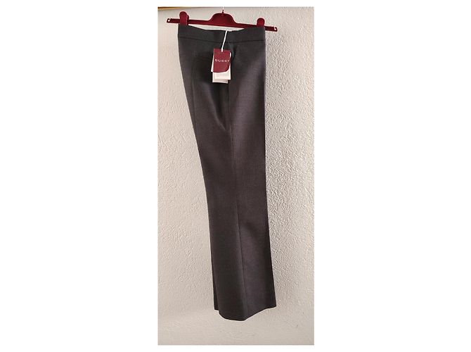 Gucci Pantalones de Gabardina de Lana - vista 6
