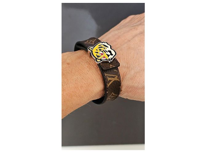 Pulsera Louis Vuitton Monogram Tiger Castaño Multicolor Monograma - vista 6