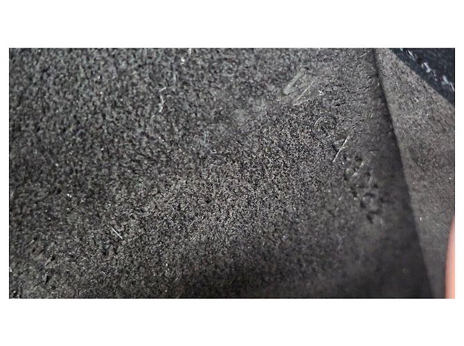Céline Borsa CELINE Ava Chain in pelle nera glitterata Nero Bianco - vista 6