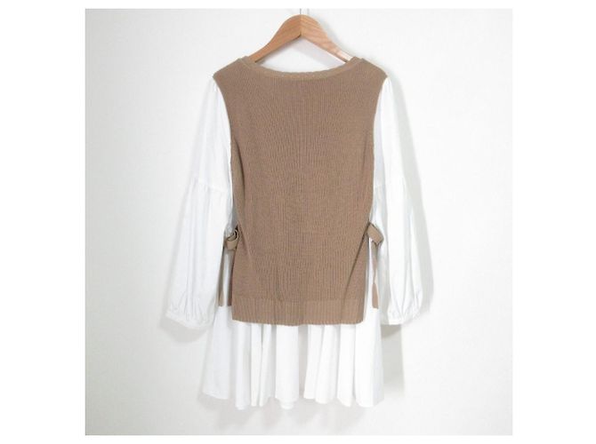 Autre Marque TO BE CHIC Stricktunik Beige - Ansicht 2