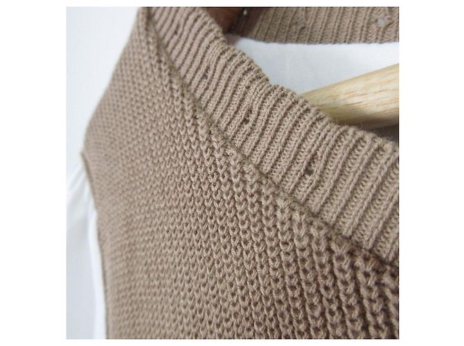 Autre Marque TO BE CHIC Stricktunik Beige - Ansicht 4