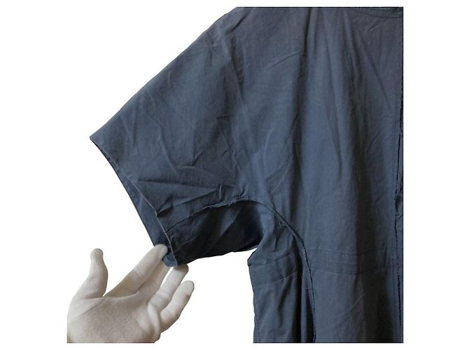 Autre Marque Vestido acampanado de algodón BLAMINK Azul Azul marino - vista 4