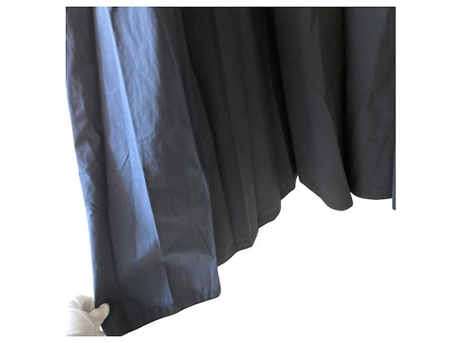 Autre Marque Vestido acampanado de algodón BLAMINK Azul Azul marino - vista 5