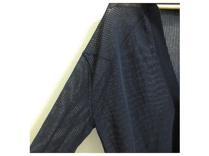 Autre Marque allureville Sheer Kanoko Pullover Knit Azul Azul marino - vista 4