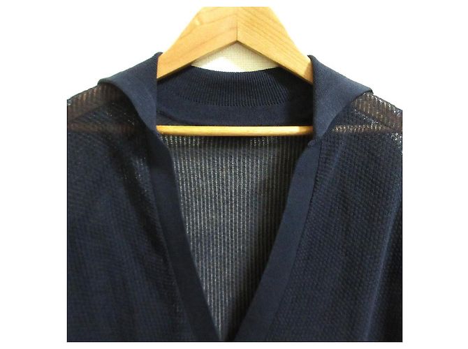 Autre Marque allureville Sheer Kanoko Pullover Knit Azul Azul marino - vista 6