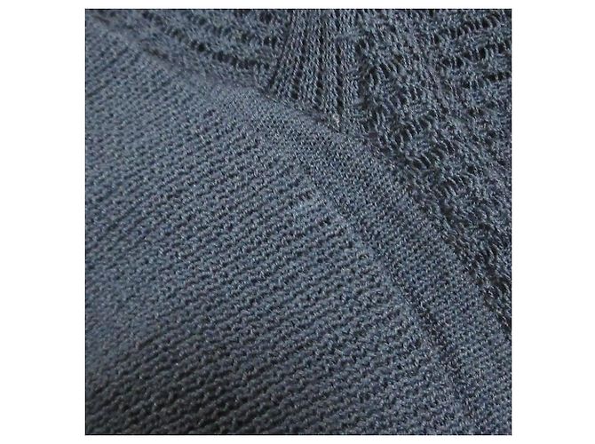 Autre Marque allureville Sheer Kanoko Pullover Knit Azul Azul marino - vista 9