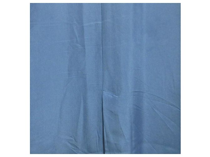 Autre Marque SALON adam et rope GENTLE SILK Vestido de seda Azul - vista 16