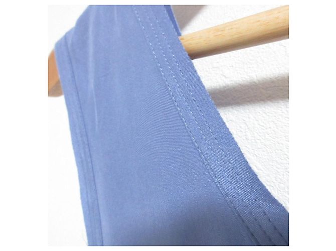 Autre Marque SALON adam et rope GENTLE SILK Vestido de seda Azul - vista 3