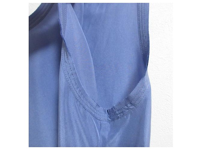 Autre Marque SALON adam et rope GENTLE SILK Vestido de seda Azul - vista 4