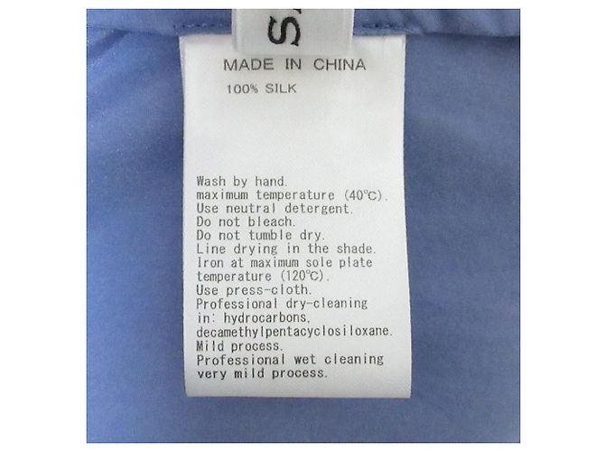 Autre Marque SALON adam et rope GENTLE SILK Vestido de seda Azul - vista 9