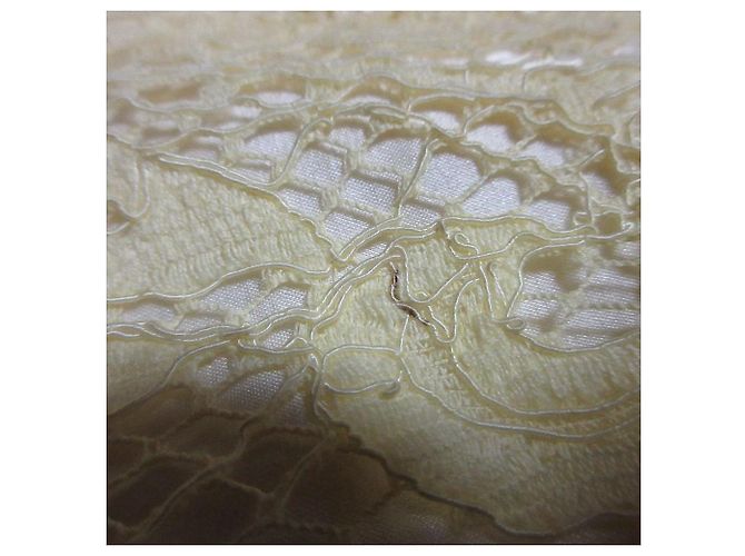 Autre Marque Falda de encaje floral Drawer Amarillo - vista 8