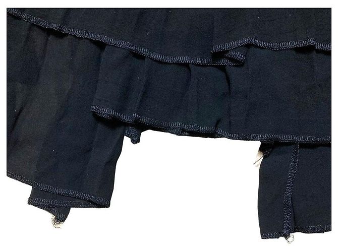 Autre Marque Falda superpuesta fruncida COMME des GARCONS Negro - vista 10