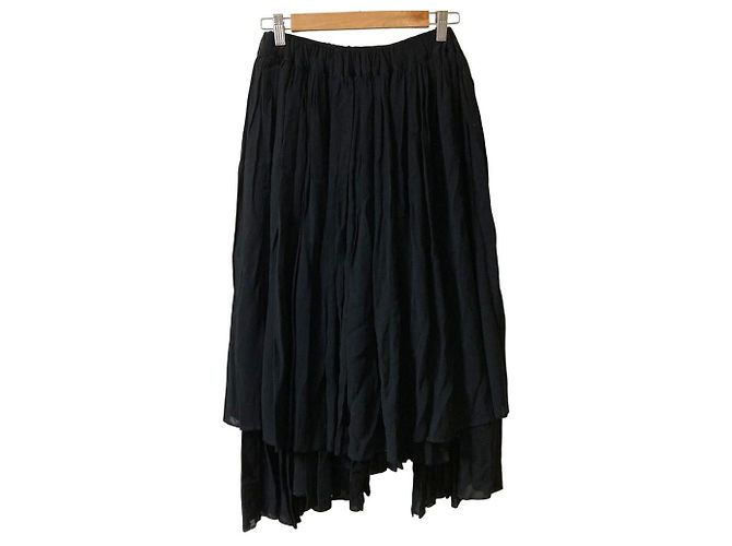 Autre Marque Falda superpuesta fruncida COMME des GARCONS Negro - vista 2