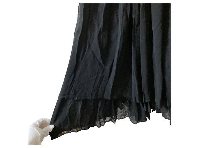 Autre Marque Falda superpuesta fruncida COMME des GARCONS Negro - vista 3