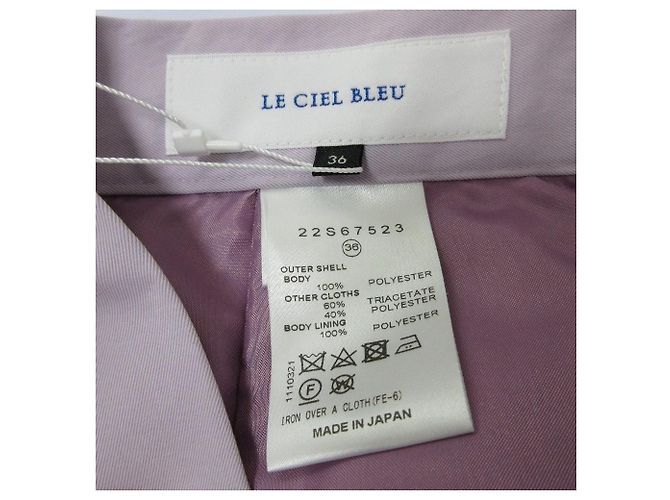 Autre Marque Falda 2way de sarga LE CIEL BLEU Púrpura - vista 6