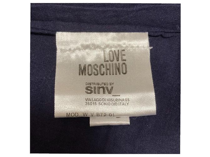 Besticktes Kleid von Love Moschino Blau Marineblau - Ansicht 8