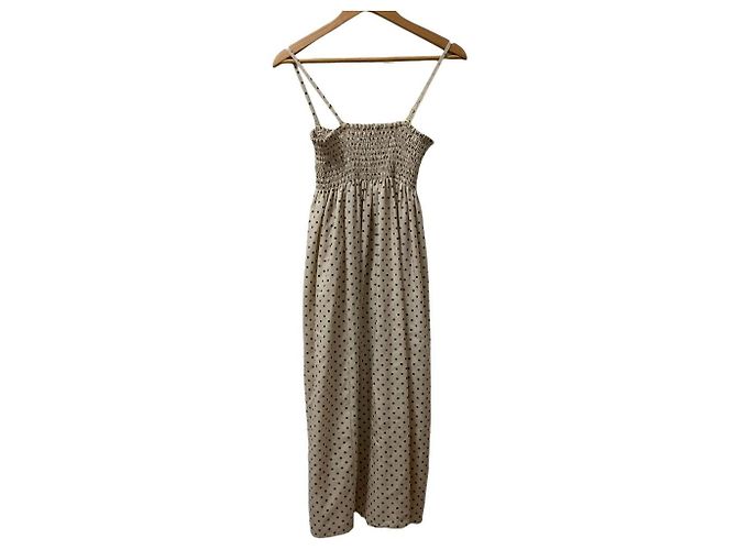 Autre Marque Tiara Dot Camisole-Kleid Beige - Ansicht 4