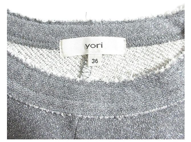 Autre Marque Top pullover dolman Lame yori Castaño Metálico - vista 4