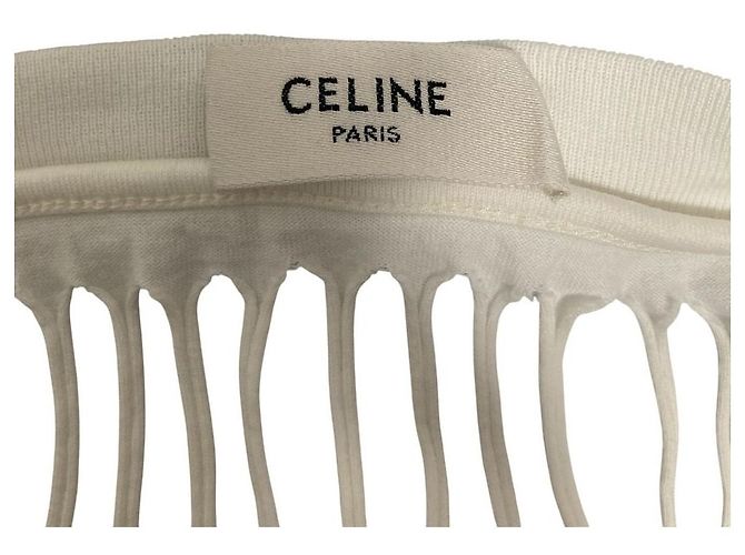 Céline Camiseta de manga larga Celine Dysfunctional Bauhaus Blanco - vista 4