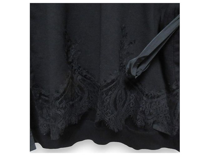 Sweatshirt Valentino com patch de renda Preto - vista 3