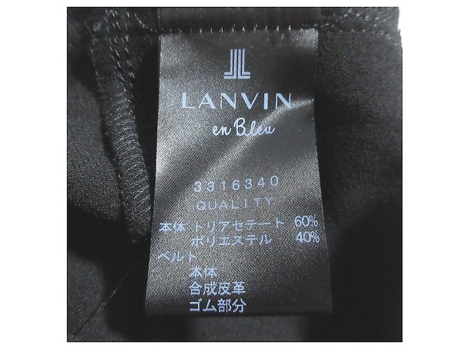LANVIN Kleid in Bleu Schwarz - Ansicht 5