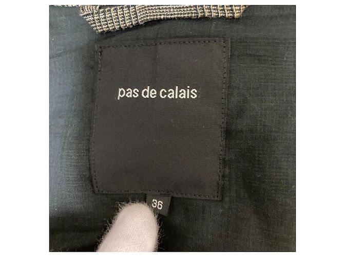 Autre Marque Abrigo de lino Glen Check pas de calais Castaño - vista 9