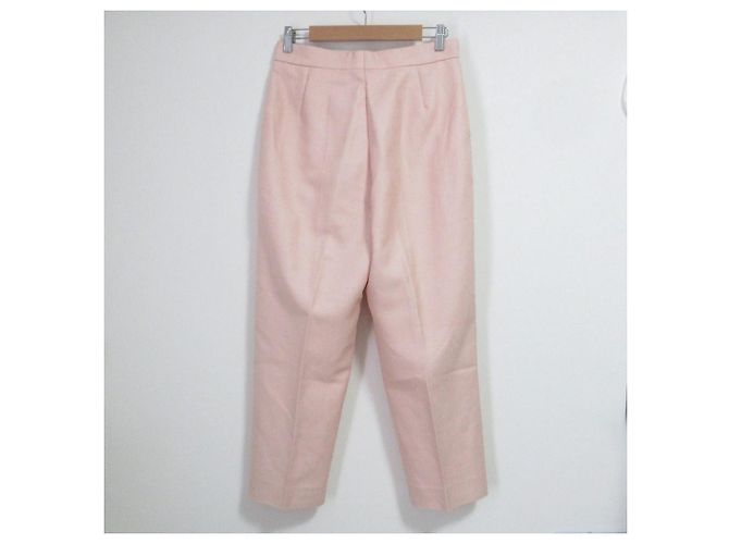 Autre Marque Calças afuniladas Drawer em sarja de algodão e nylon Rosa - vista 2