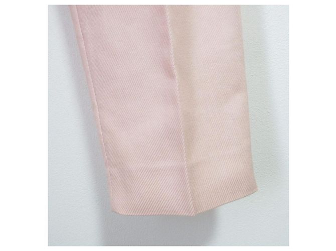 Autre Marque Calças afuniladas Drawer em sarja de algodão e nylon Rosa - vista 5