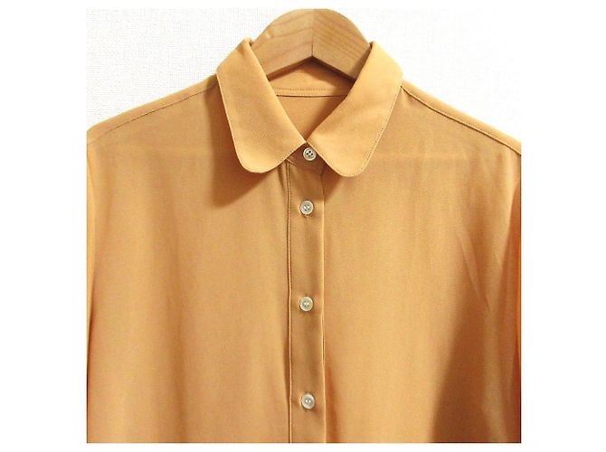 Autre Marque Spick and Span Chiffon-Bluse mit Schleife Orange - Ansicht 6