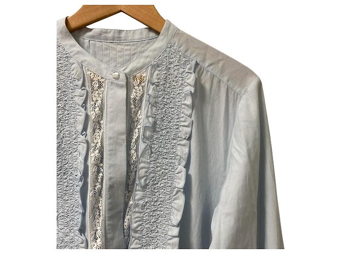 Autre Marque Vestido de renda de algodão FURFUR Azul - vista 2
