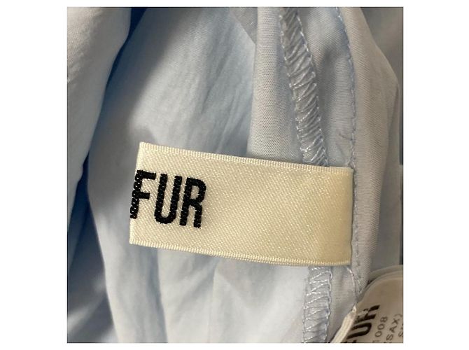 Autre Marque Vestido de renda de algodão FURFUR Azul - vista 6