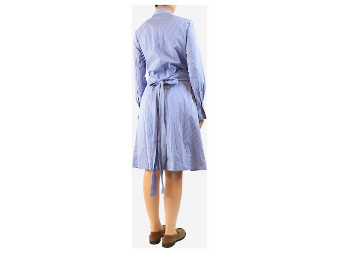 Altuzarra Abito camicia a righe blu - size UK 10 - vista 2