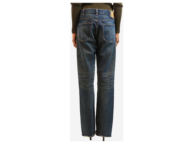 Versace Jeans a gamba dritta blu - size UK 8 - vista 3