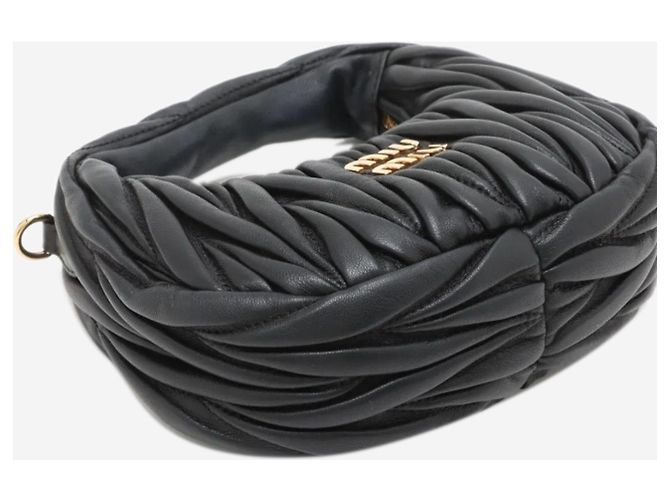 Miu Miu Borsa 2way in pelle matelassé nera Nero - vista 4