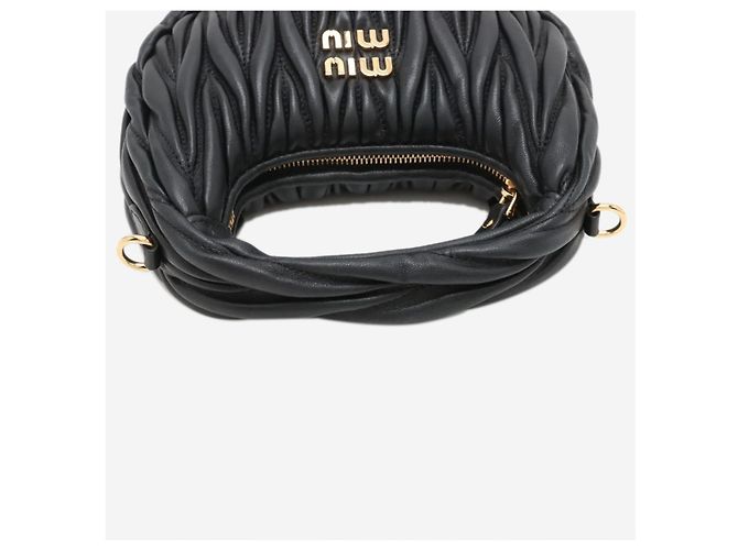 Miu Miu Borsa 2way in pelle matelassé nera Nero - vista 5