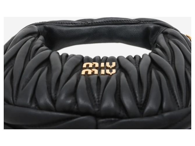 Miu Miu Borsa 2way in pelle matelassé nera Nero - vista 6