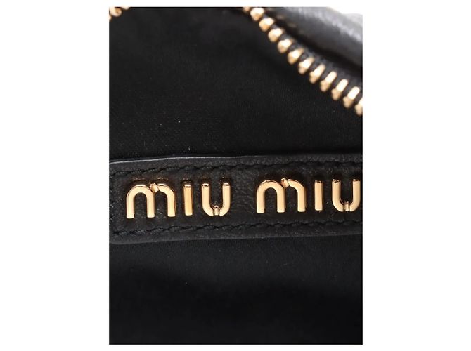 Miu Miu Borsa 2way in pelle matelassé nera Nero - vista 9