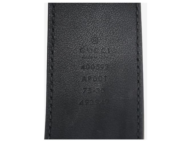 Gucci GG Marmont Ledergürtel in Schwarz - Ansicht 2