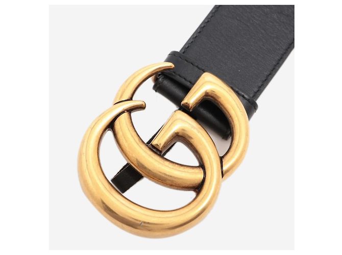 Gucci GG Marmont Ledergürtel in Schwarz - Ansicht 5