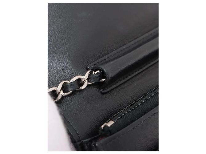 Chanel Schwarze gesteppte Wallet on Chain aus Lammleder 2020 - Ansicht 3