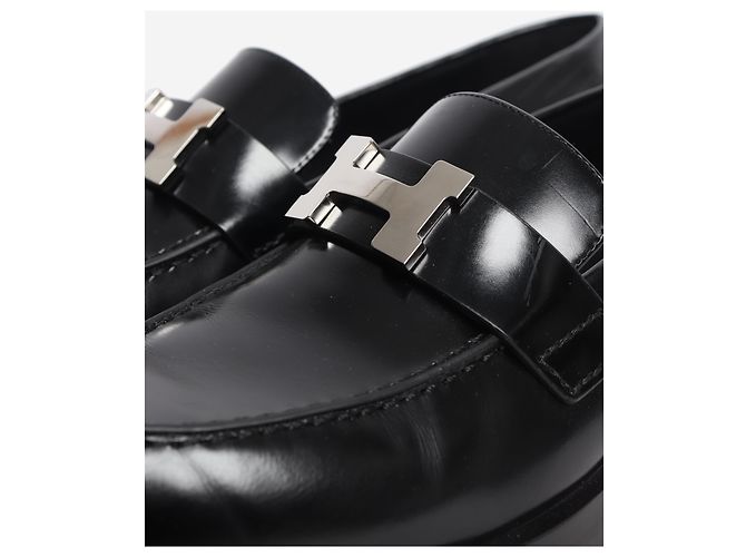 Hermès Mocassini in pelle Faubourg neri - taglia EU 36 (UK 3) Nero - vista 4