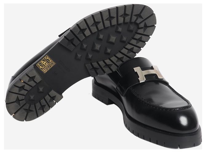 Hermès Mocassini in pelle Faubourg neri - taglia EU 36 (UK 3) Nero - vista 6