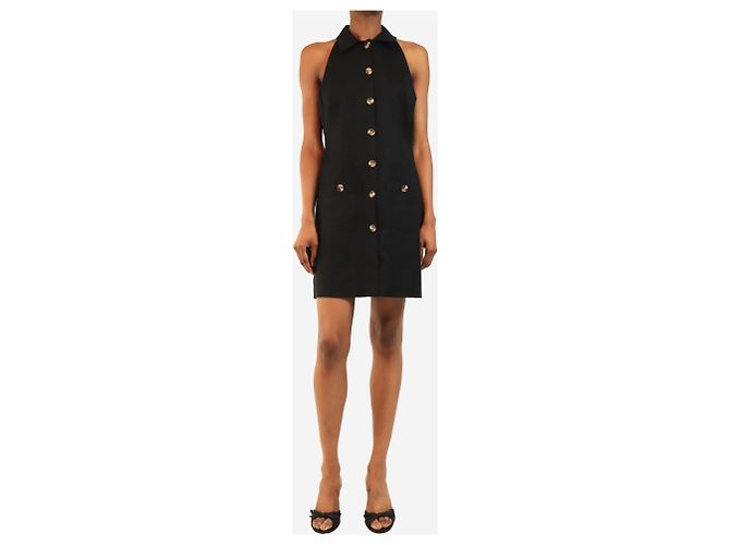 Veronica Beard Schwarzes ärmelloses Hemdkleid - size UK 8 - Ansicht 3