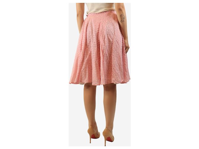 Autre Marque Falda midi estampada rosa - size S - vista 4