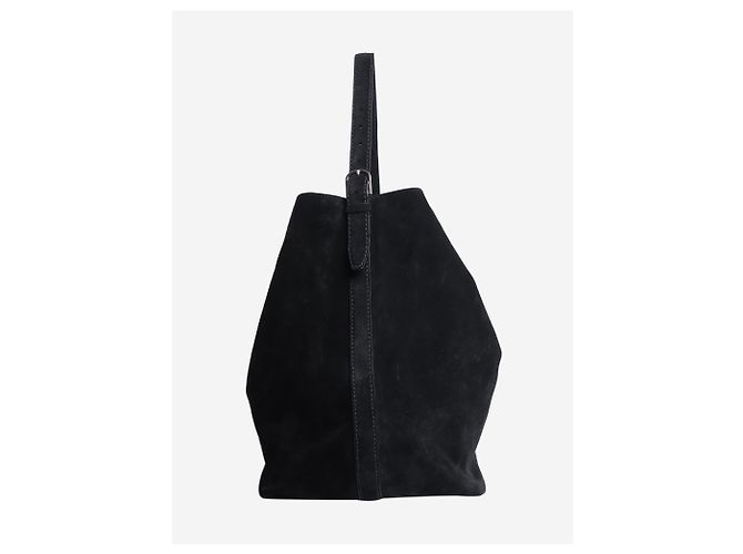 Totême Borsa a tracolla in camoscio blu navy - vista 2