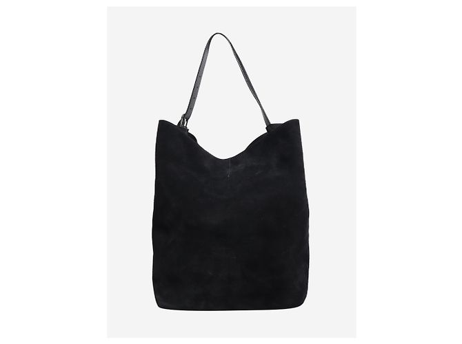 Totême Borsa a tracolla in camoscio blu navy - vista 3