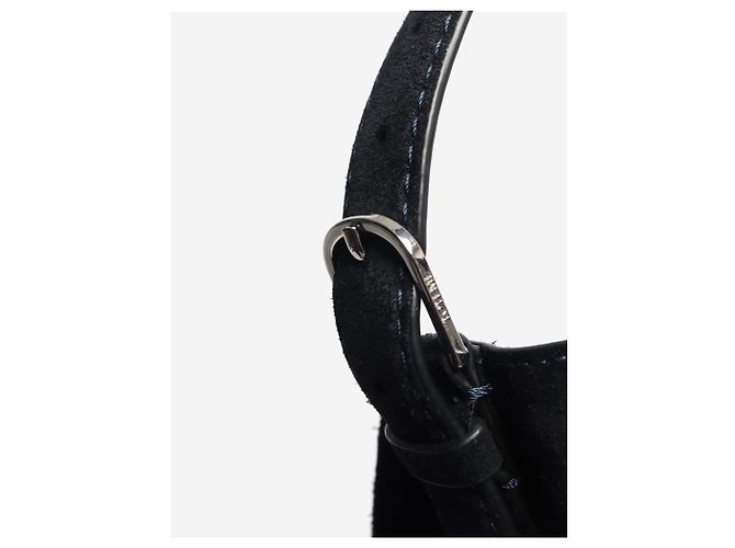 Totême Borsa a tracolla in camoscio blu navy - vista 4