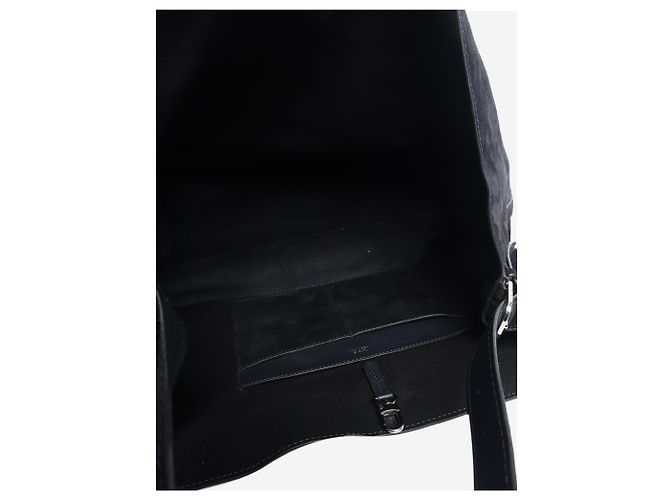 Totême Borsa a tracolla in camoscio blu navy - vista 6