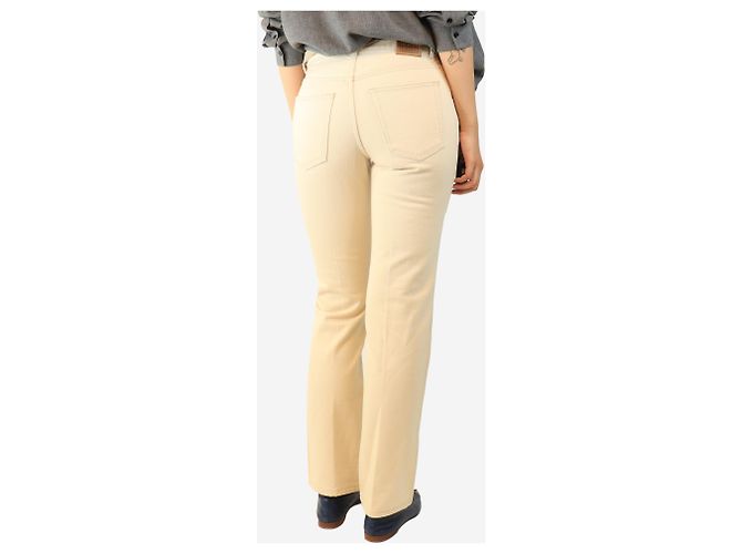 Totême Vaqueros slim crema - size UK 8 Crudo - vista 3