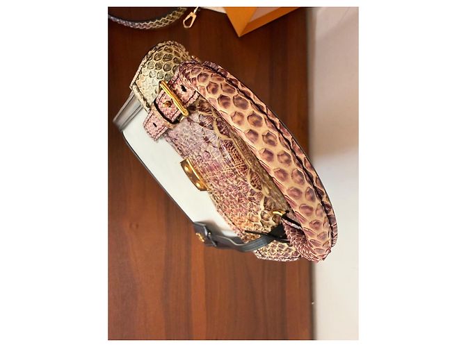 Borsa Louis Vuitton LV Arch PM Rainbow Python Nero Bianco Multicolore Stampa python Gold hardware - vista 5